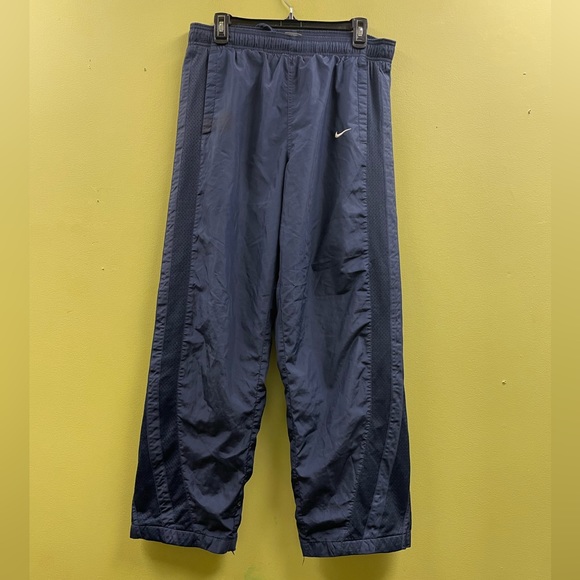 Nike Pants Vintage Y2k Nike Mens Size L Navy Blue Athletic Swishy Track Pants Poshmark